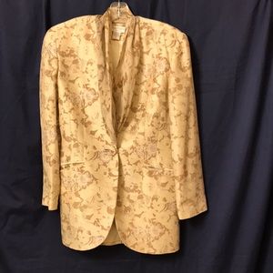 Silk Blazer with Skirt
